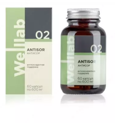 БАД для антиоксидантной защиты Welllab ANTISOR ACTIVE, 60 капсул купить в Ташкенте