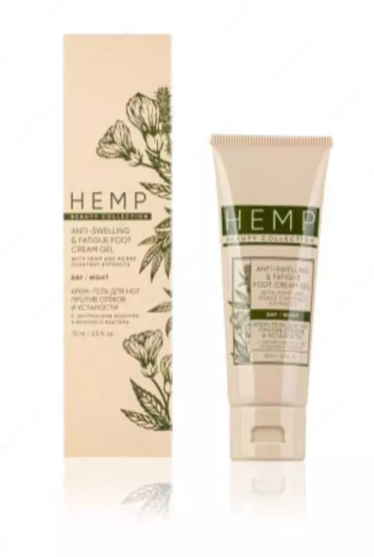 Крем-гель для ног против отеков и усталости HEMP  75 мл купить в Ташкенте