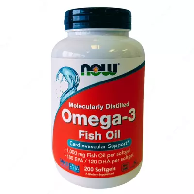 Капсулы Now Moleculary Distilled Omega 3 1000 mg 100 caps купить в Ташкенте