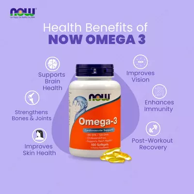 Капсулы Now Moleculary Distilled Omega 3 1000 mg 100 caps купить в Ташкенте