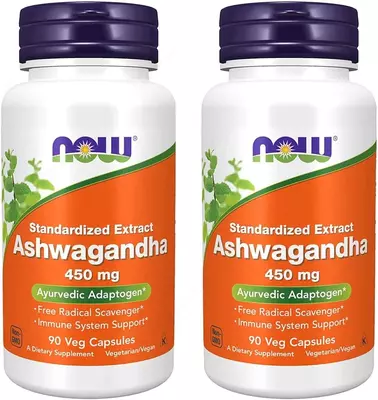 Ашвагандха Экстракт, Now Ashwagandha, 450 мг - 90 капсул купить в Ташкенте