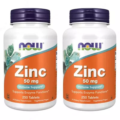 Цинк, Zinc Now Foods, 50 мг, 250 таблеток купить в Ташкенте