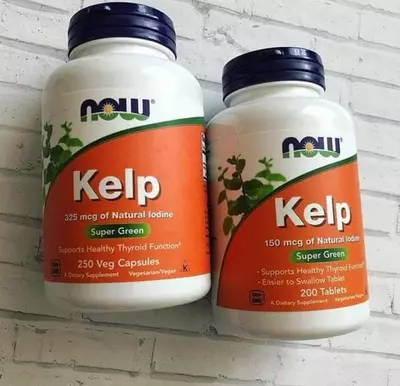 NOW Foods Kelp, Kелп (Йод), 250 растительных капсул купить в Ташкенте