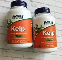 NOW Foods Kelp  Kелп (Йод)  250 растительных капсул купить в Ташкенте