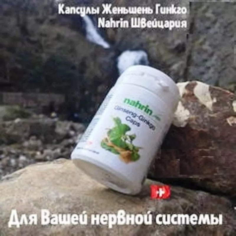 Капсулы Женьшень-Гинкго Swiss Nahrin, Швейцария в Ташкенте