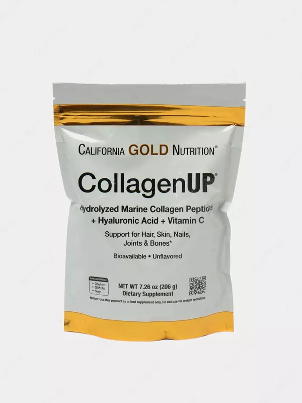 CALIFORNIA GOLD NUTRITION COLLAGENUP (гидролизованный морской коллаген+гиалуроновая кислота+ витамин С), 206 г купить в Ташкенте