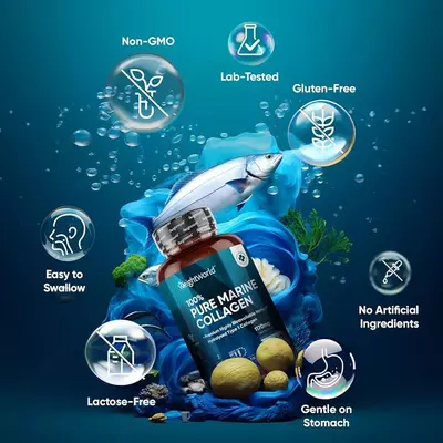 Капсулы чистого морского коллагена Weightworld Pure Marine Collagen 120 капсул купить в Ташкенте
