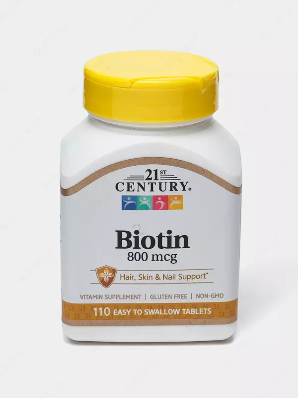 21st Century Биотин  800 мкг  110 таблеток купить в Ташкенте
