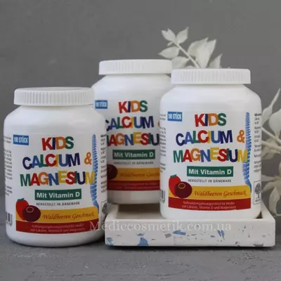 Kids Calcium & Magnesium- витаминный комплекс с кальцием с магнием для детей с 3 лет правильного роста здоровых мыщц и костей нормального развития зубов