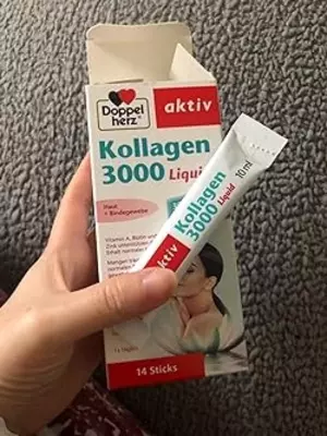 Для поддержки нормальной кожи и способствует нормальному образованию соединительной ткани DoppelHerz Aktiv Коллаген 3000 Liquid стики 14 штук