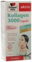DoppelHerz Aktiv Коллаген 3000 Liquid стики содержит гидролизат коллагена  витамины и микроэлементы