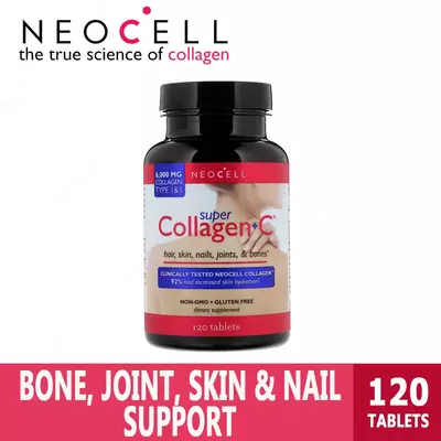 Коллаген Neocell Super Collagen + C с витамином С, 6000 мг, 120 таблеток купить в Ташкенте