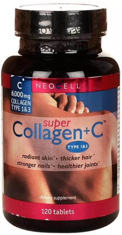  Коллаген Neocell Super Collagen + C отвечает за образование соединительной ткани  напрямую влияет на состояние кожи  ногтей  волос - 