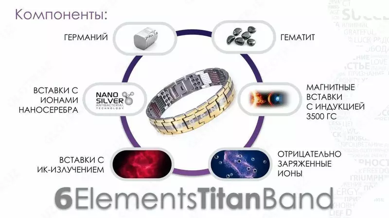 Браслет 6Elements TitanBand - narxi 450 000 so'm