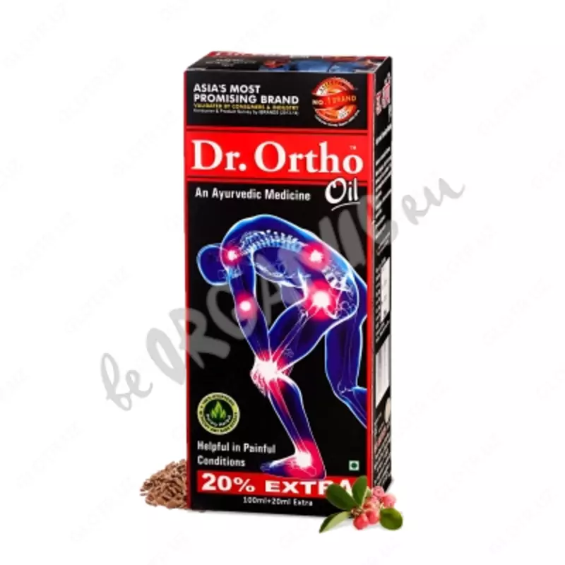 Аюрведическое масло Доктор Орто при болях в суставах (Dr Ortho Ayurvedic JOINT PAIN Oil)  120 мл купить в Ташкенте