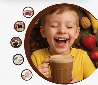 Растворимый шоколадный напиток для детей "POWER-G" SMART KOKO A+ Supermind Kids ( 20 пакетиков)