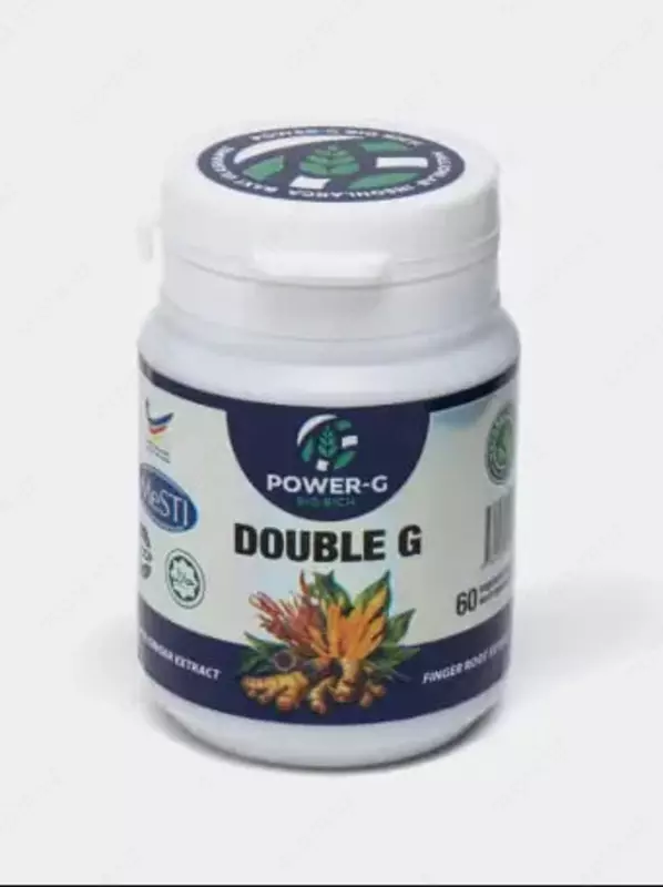 Капсулы Черного Имбиря и Фингеррута "POWER-G" DOUBLE G (60 шт.)