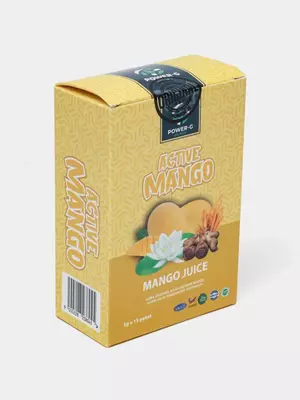 Напиток (экстракт корня имбиря) "POWER-G" Active Mango ( 15 пакетиков)
