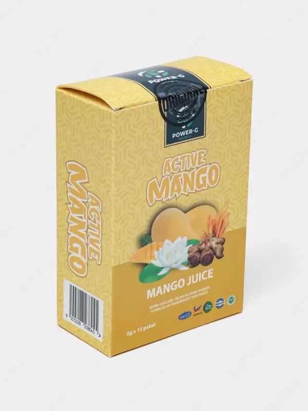 Напиток (экстракт корня имбиря) "POWER-G" Active Mango ( 15 пакетиков)