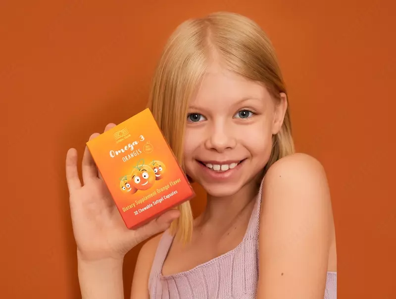 Omega-3 Apelsin (30 ta chaynaladigan kapsula)