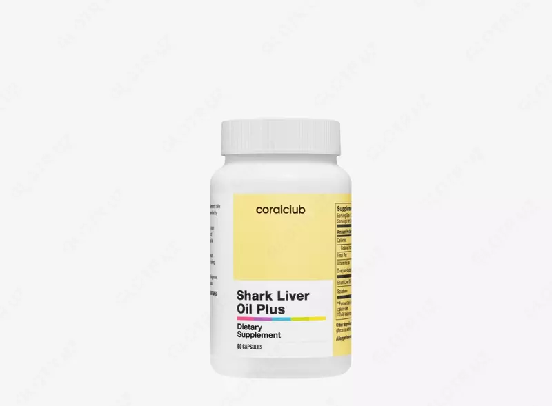  Akula jigari yog‘i Plus (Shark Liver Oil Plus)  60 kapsula - 