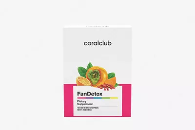 Coral Club FanDetox  tropik osimliklar va sitrus ekstraktlari majmuasi (parhez qoshimchasi)  10 ta tayoqchali paket (Janubiy Koreya)