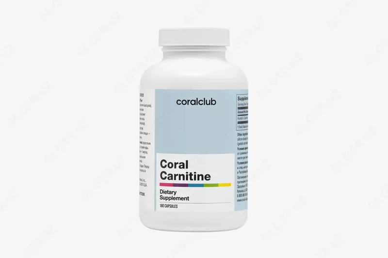Vitamin kompleksi (parhez qoshimchasi) Coral Club Coral Carnitine  180 kapsula (AQSh)