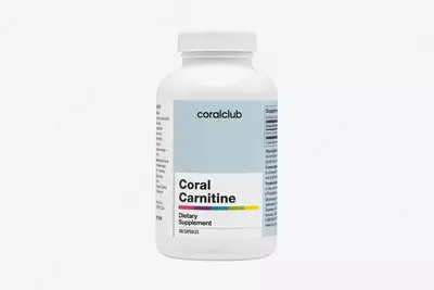 Vitamin kompleksi (parhez qoshimchasi) Coral Club Coral Carnitine  180 kapsula (AQSh)