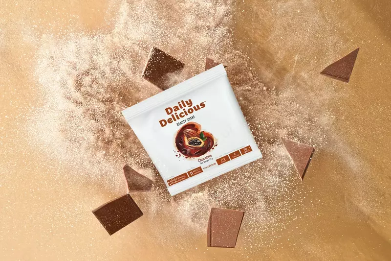  Protein kokteyli Coral Club shokolad tamli Daily Delicious Beauty kokteyli  25 g / 1 porsiya (Germaniya) - 