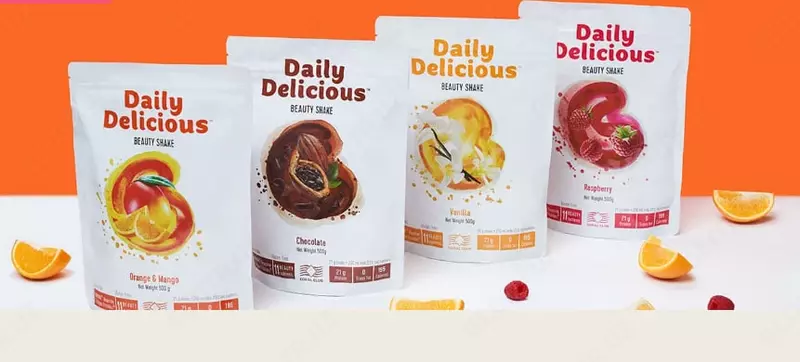   Protein kokteyli Coral Club shokolad tamli Daily Delicious Beauty kokteyli  25 g / 1 porsiya (Germaniya)