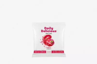 Coral Club Daily Delicious Beauty Shake Malina tamli oqsil kokteyli  25 g/porsiya (Germaniya)