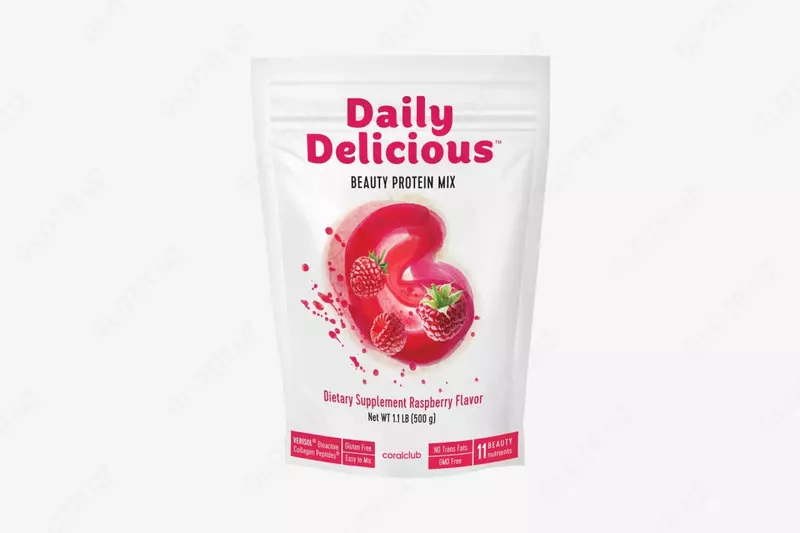 Протеиновый коктейль Coral Club Daily Delicious Beauty Shake со вкусом малины  500 г / 20 порций (Германия)