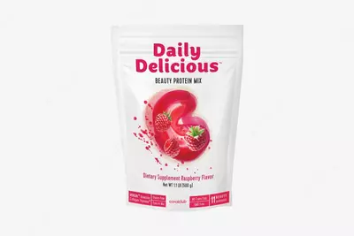 Coral Club Daily Delicious Beauty Shake Malina tamli oqsil kokteyli  500 g / 20 porsiya (Germaniya)