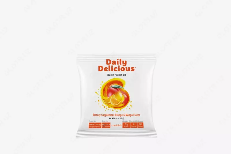 Coral Club Daily Delicious Beauty Shake  apelsin va mango tamli  25 g/porsiya (Germaniya)