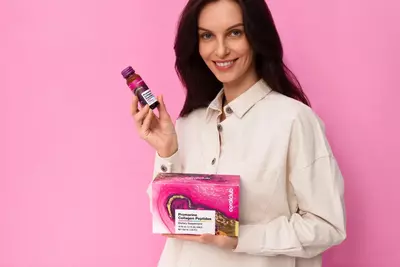   Dengiz suyuq gidrolizlangan kollagen (parhez qoshimchasi) Coral Club Promarin Collagen Peptidlari  10 ta flakondan iborat 1 ta paket. (Tayvan)