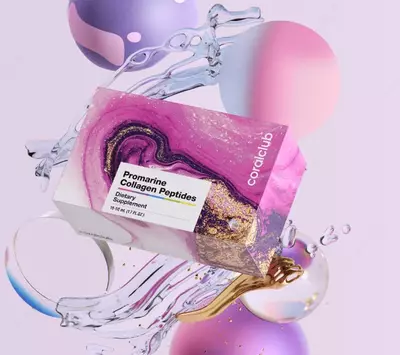  Dengiz suyuq gidrolizlangan kollagen (parhez qoshimchasi) Coral Club Promarin Collagen Peptidlari  10 ta flakondan iborat 1 ta paket. (Tayvan) Chakana savdo