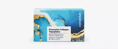 Suyuq MAXICOLLAGEN (parhez qoshimchasi) Coral Club Promarin kollagen tripeptidlari  10 ta flakondan iborat 1 ta paket. (Tayvan)