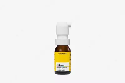 Sunny D3 vitamini sprey shaklida (parhez qoshimchasi) Coral Club  yogda eriydigan  10 ml  170 dozada (Sloveniya)