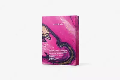 Biosellyulozali yuz niqobi Coral Club Advanced Collagen  25 ml dan 5 ta paketchadan iborat. (Tayvan (XXR))