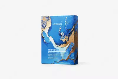 Coral Club Hydro Boost Biocellulose yuz niqobi  har biri 25 ml dan 5 ta paketcha. (Tayvan (XXR))