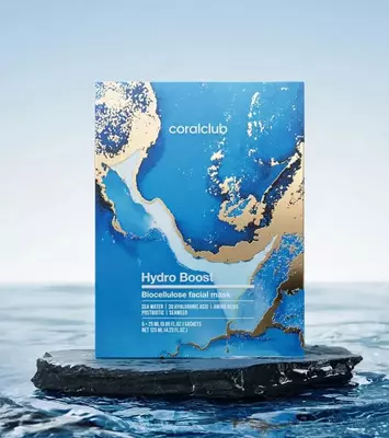  Coral Club Hydro Boost Biocellulose yuz niqobi  3 ta paket  5 ta paketcha  har biri 25 ml. (Tayvan (XXR)) Chakana savdo