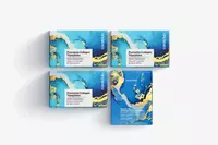 Coral Club yoshartiruvchi kompleksi Promarine kollagen tripeptidlari + Hydro Boost biosellyuloza yuz niqobi  5 ta paketcha  30 kunlik taminot (TCI CO Ltd  Tayvan)