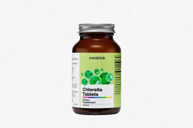 Osimlik kompleksi (parhez qoshimchasi) Coral Club Chlorella  180 ta tabletka. (Tayvan)