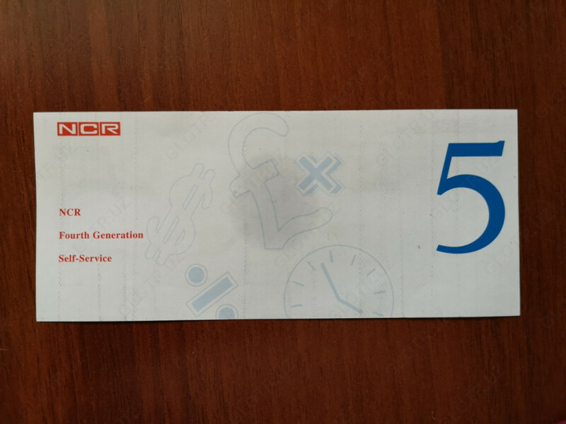  Банкнота тестовая NCR  10 долларов  009-0009465 - 