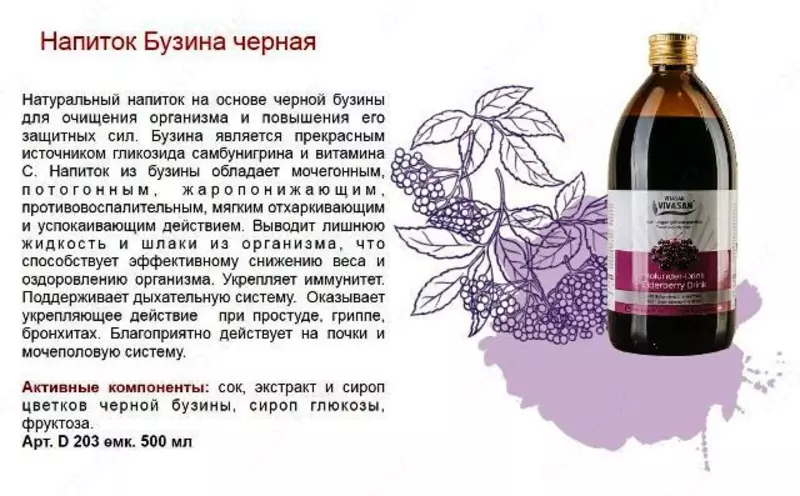 Elderberry qora Vivasan, Shveytsariya