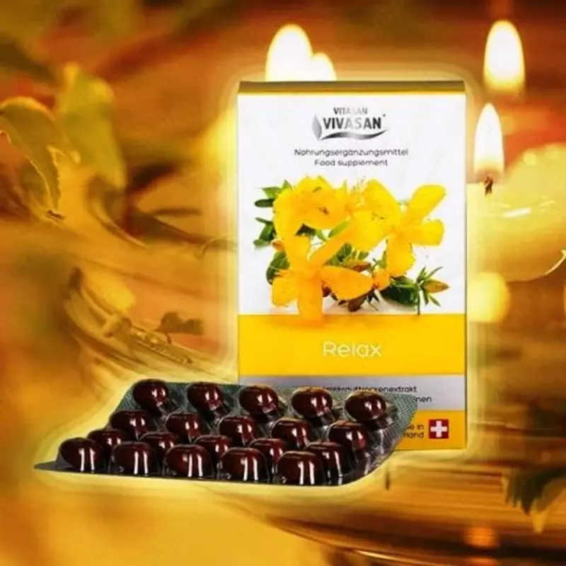 Релакс с экстрактом зверобоя в капсулах Vivasan