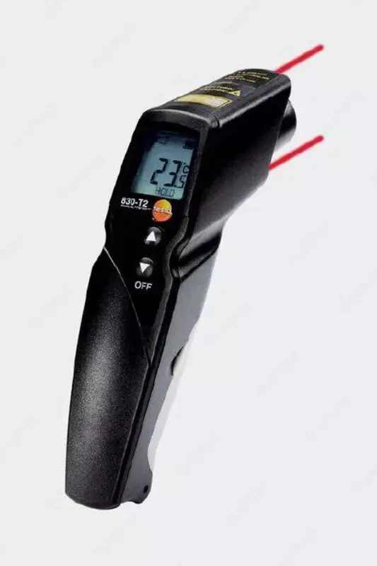 Testo 830-T2- Инфракрасный термометр с 2-х точечным лазерным целеуказателем (оптика 12:1)