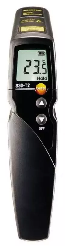 Testo 830-T2- Инфракрасный термометр с 2-х точечным лазерным целеуказателем (оптика 12:1)