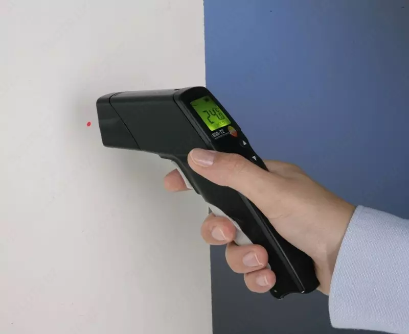 Testo 830-T2- Инфракрасный термометр с 2-х точечным лазерным целеуказателем (оптика 12:1)
