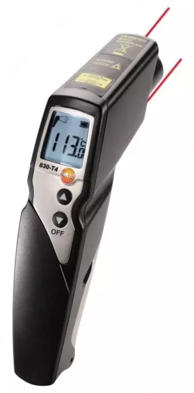 testo 830-T4 - Инфракрасный термометр с 2-х точечным лазерным целеуказателем (оптика 30:1) - {0} so'mdan